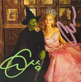 Ariana Grande & Cynthia Erivo Signed "Wicked" Soundtrack Art Card w/ Double LP & CD