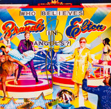Elton John & Brandi Carlile Signed "Who Believes In Angels" Art Cards w/ CD & LP ACOA