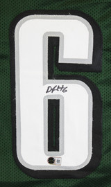 DeVonta Smith Authentic Signed Green Pro Style Jersey BAS Witnessed 2