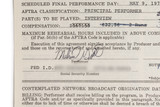 Melissa Gilbert Hand-Signed AFTRA Standard Performance Contract