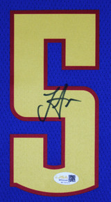 Nikola Jokic Authentic Signed Blue City Edition Pro Style Framed Jersey JSA