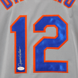 Ron Darling Signed New York Grey Baseball Jersey (JSA)
