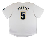 Astros Jeff Bagwell Authentic Signed White Nike CC Jersey Fanatics #ZL88440956