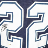 Emmitt Smith Signed Dallas Blue Football Jersey (JSA)