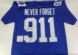 Robert O'Neill "Never Quit!" Signed New York Giants 'Never Forget' Custom Jersey