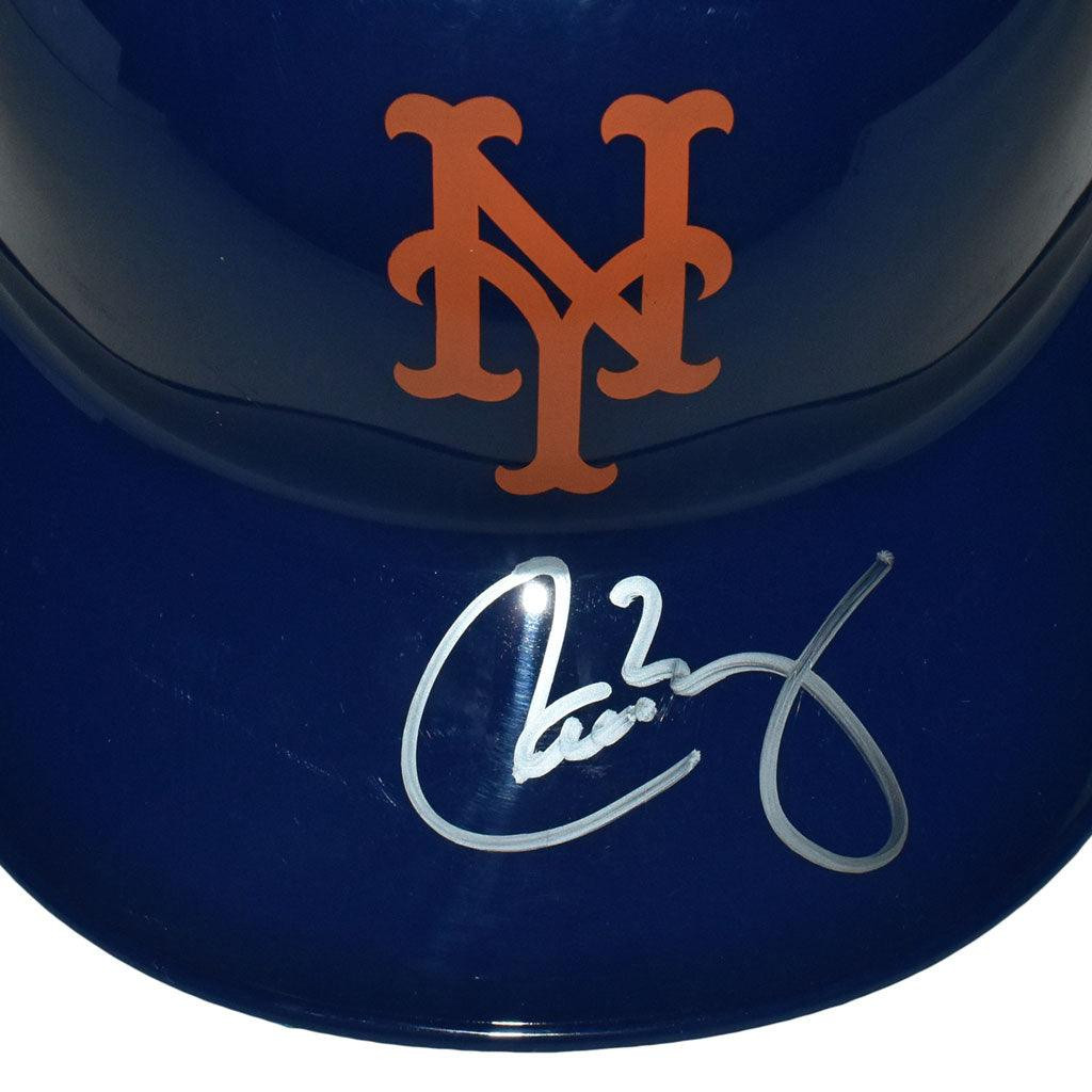 Carlos Baerga Signed New York Mets Souvenir MLB Baseball Batting Helmet ...