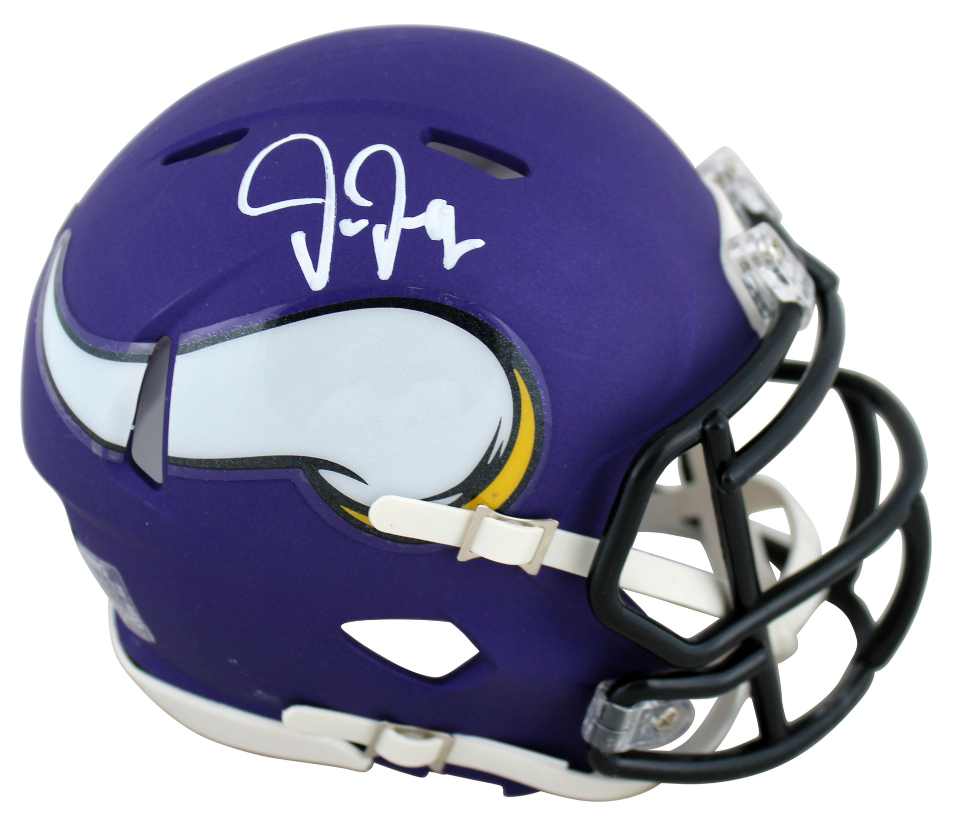 vikings-justin-jefferson-authentic-signed-purple-speed-mini-helmet-bas-witnessed