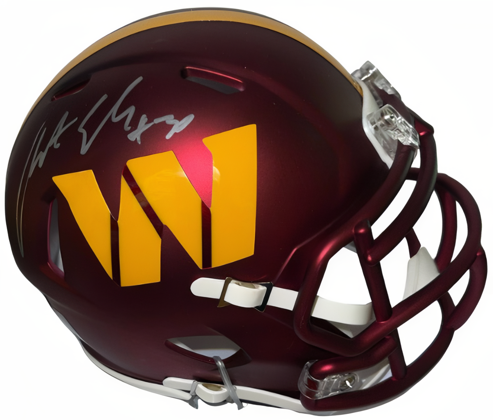 austin-ekeler-signed-washington-commanders-speed-mini-nfl-football-helmet-beckett-witnessed-1-w986508