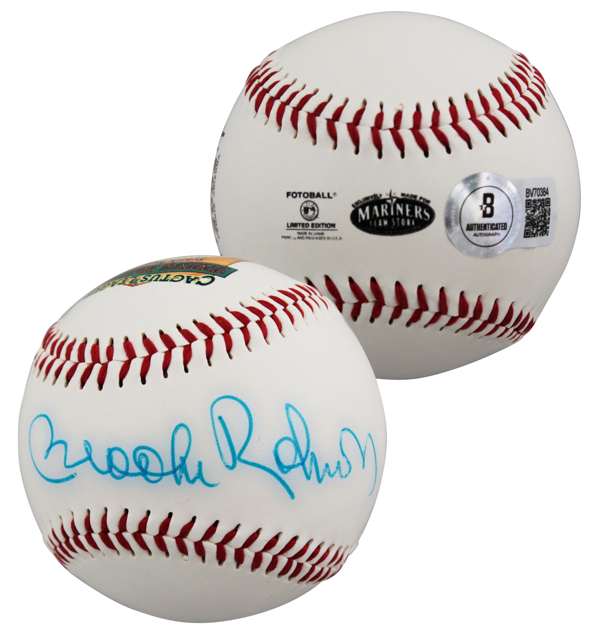 Orioles Brooks Robinson Signed Spring Training Fotoball Baseball