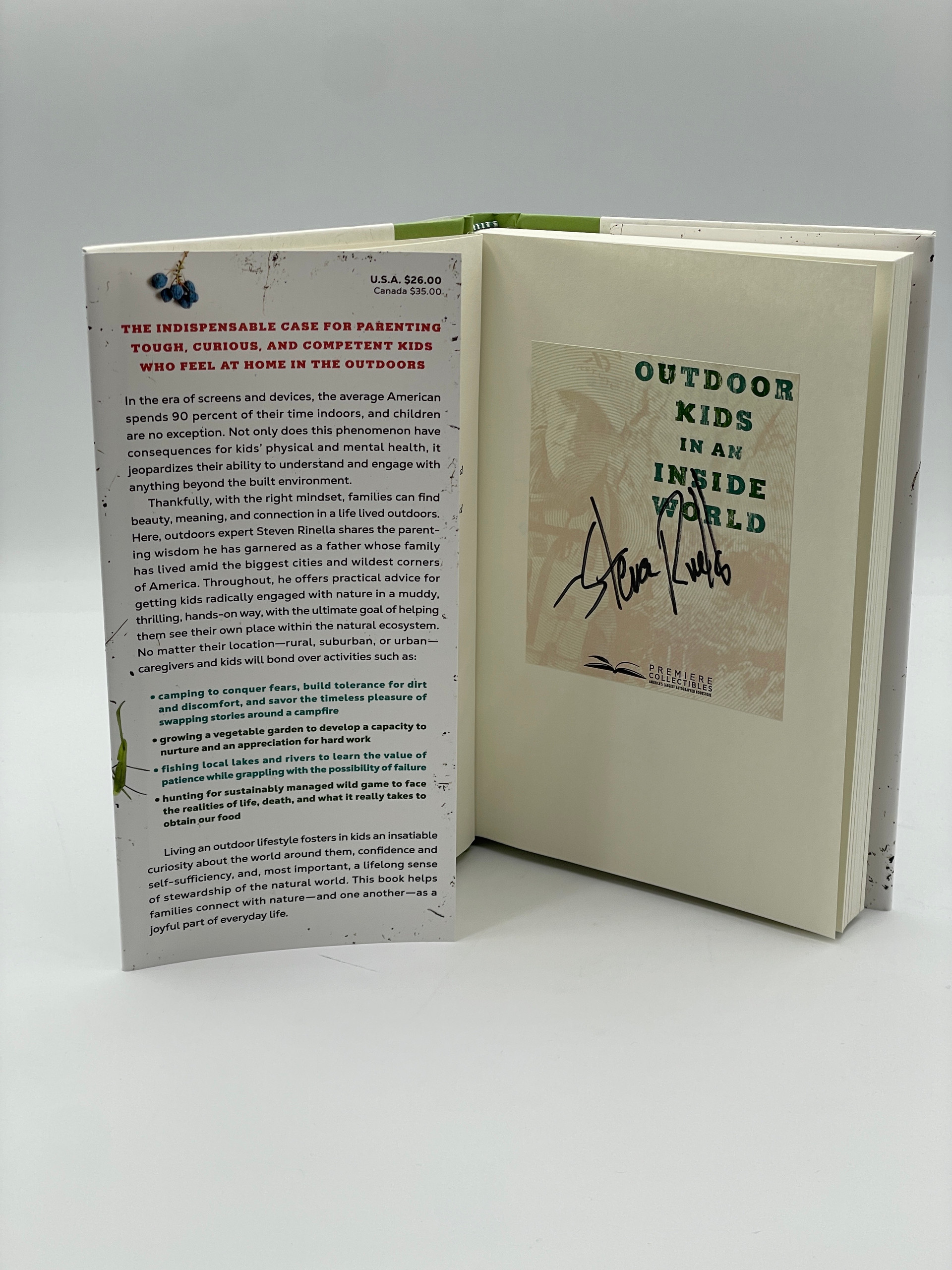 Outdoor Kids in an Inside World Steven Rinella (Signed Book)