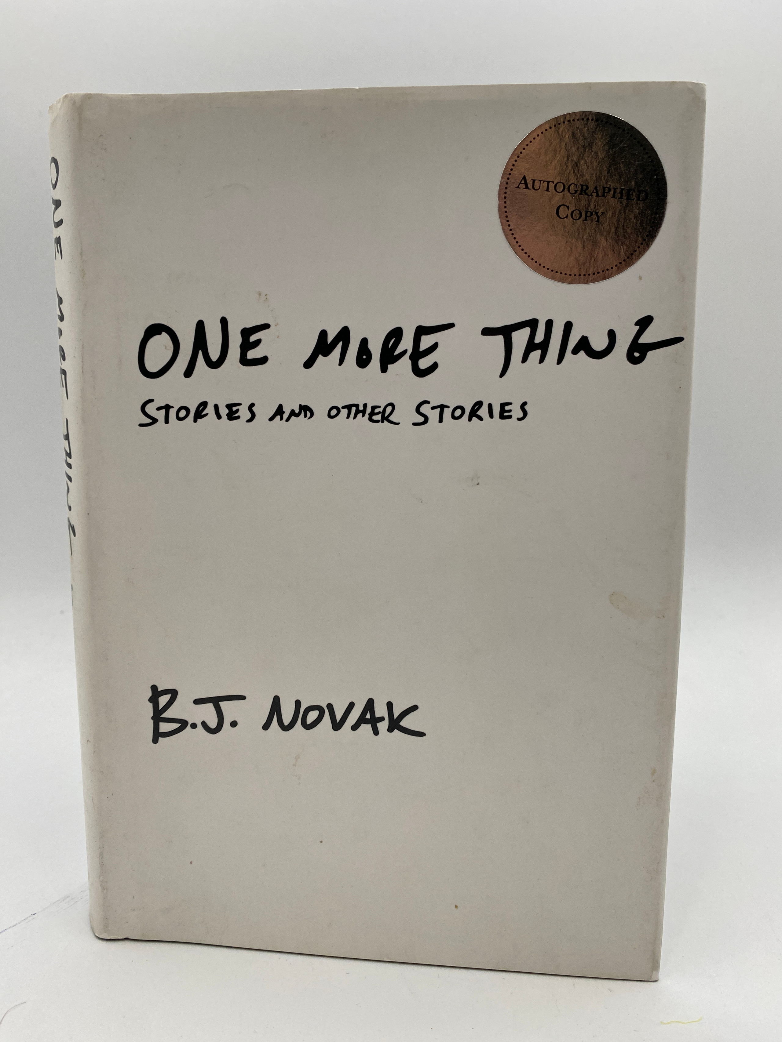 One More Thing Autographed by B.J. Novak - PremiereCollectibles.com