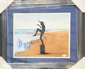 Ralph Macchio Signed Cobra Kai Crane Framed 11x14 Photo (JSA)