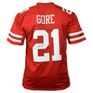 Frank Gore Signed Pro-Edition Red Football Jersey (Beckett)