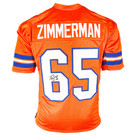 Gary Zimmerman Signed HOF 08 Inscription Denver Orange Football Jersey (JSA)