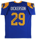 Eric Dickerson "HOF 99" Authentic Signed Blue Pro Style Jersey BAS Witnessed 1