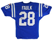 Colts Marshall Faulk "95 Game Worn" Signed Wilson Size 46 Jersey Mears & BAS