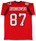 Rob Gronkowski Authentic Signed Red Pro Style Jersey Autographed BAS Witnessed