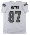 Michael Mayer Authentic Signed White Color Rush Pro Style Jersey BAS Witnessed