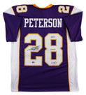 Adrian Peterson "All Damn Day" Signed Purple Pro Style Jersey BAS Witnessed