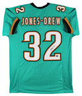 Maurice Jones-Drew Authentic Signed Teal Pro Style Jersey BAS Witnessed