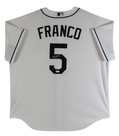 Rays Wander Franco Authentic Signed White Nike Jersey JSA Signature Debut