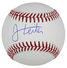 Rangers Jack Leiter Authentic Signed Oml Baseball Autographed MLB & Fanatics