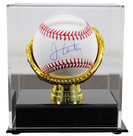 Rangers Jack Leiter Authentic Signed Oml Baseball w/ Case MLB & Fanatics