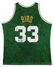 Celtics Larry Bird Signed Green Lunar New Year M&N HWC Swingman Jersey BAS Wit