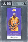 Shaquille O'Neal Signed 4/2/13 #34 Retirement Ticket Stub Auto 10! BAS Slabbed 2