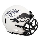 Miles Sanders Signed Philadelphia Eagles Lunar Eclipse Speed Mini Replica Football Helmet (JSA)