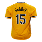 Doug Drabek Signed Pittsburgh Pro Edition Yellow Baseball Jersey (JSA)