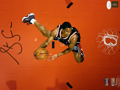 Maillot Houston Rockets Signé Steve Francis Dédicacé Avec Certificat JSA