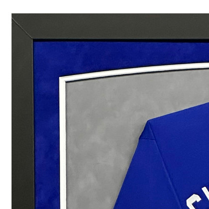 Vladimir Guerrero Jr Signed Toronto Blue Custom Suede Matte Framed Baseball Jersey