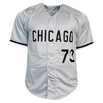Yermin Mercedes Signed "Yerminator" Inscription Chicago Grey Baseball Jersey (Beckett)