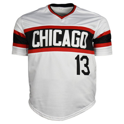 Ozzie Guillen Signed Chicago White Throwback Baseball Jersey (JSA)