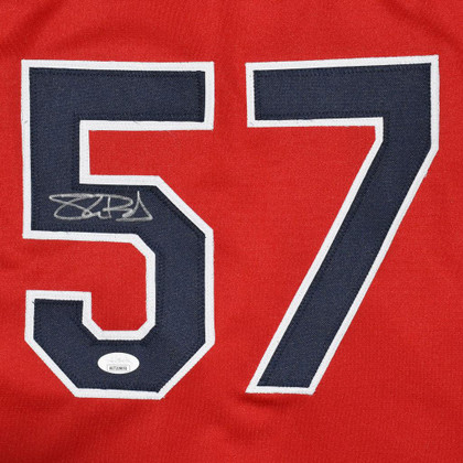 Shane Bieber Signed Cleveland Red Baseball Jersey (JSA)