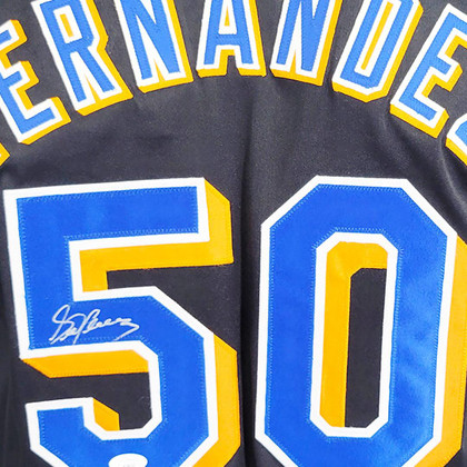 Sid Fernandez Signed New York Alternate Black Baseball Jersey (JSA)