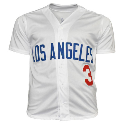 Steve Sax Signed Los Angeles White Baseball Jersey (JSA)
