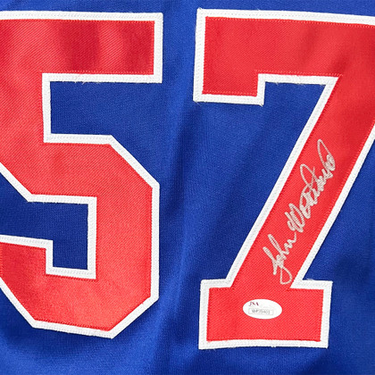 John Wetteland Signed Montreal Blue Royal Baseball Jersey (JSA)