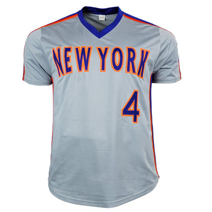 Lenny Dykstra Signed New York Grey Baseball Jersey (JSA)