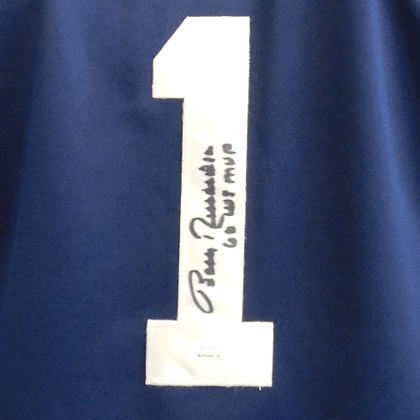 Bobby Richardson Pro Style Autographed Baseball Jersey Navy 1960 World Series MVP (JSA) Bled numbers