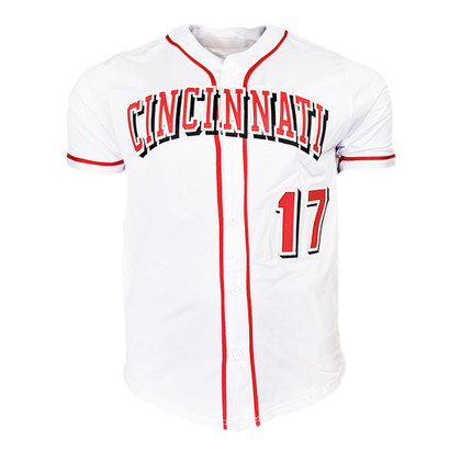 Chris Sabo Signed Cincinnati White Current Baseball Jersey (JSA)