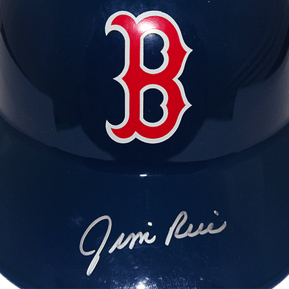 Jim Rice Autographed Boston Red Sox Full Size Souvenir Baseball Batting Helmet (JSA)