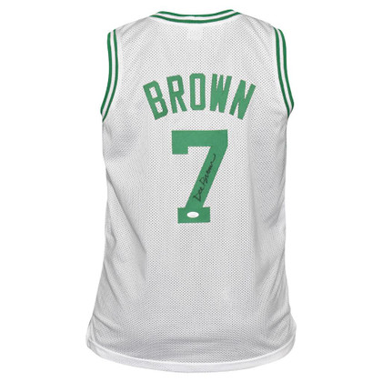 Dee Brown Signed Boston White Basketball Jersey (JSA)