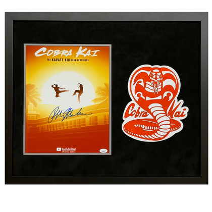 Ralph Macchio Karate Kid Hand Signed & Framed 11x14 Movie Poster (JSA)