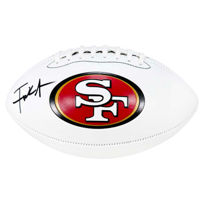 Frank Gore Signed San Francisco 49ers Logo Football (JSA)