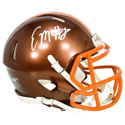 Elijah Moore Signed Cleveland Browns Flash Mini Football Helmet (JSA)