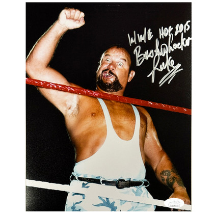 Bushwacker Luke Signed WWE HOF 2015 Inscription Pose 2 Wrestling 8x10 Photo (JSA)