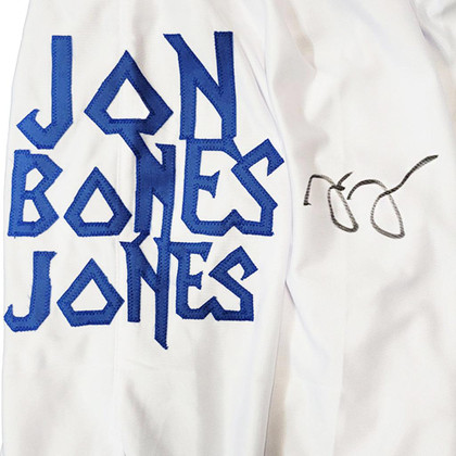 Jon "Bones" Jones Signed White MMA Fighting Trunks (JSA)