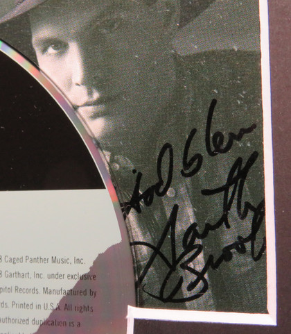 Garth Brooks Signed Display